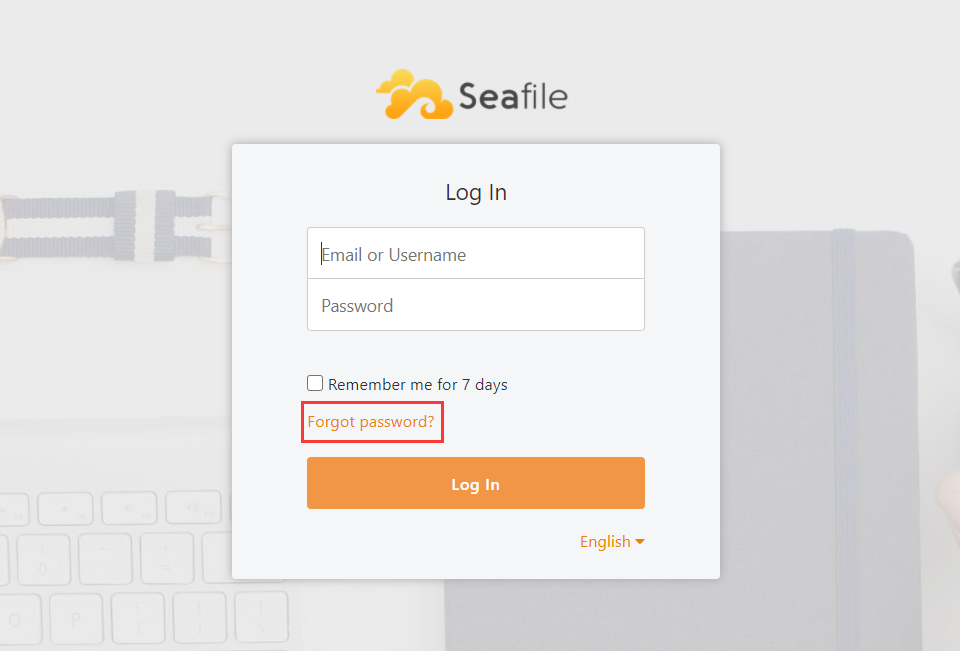 Seafile Modify Seafile administrator password