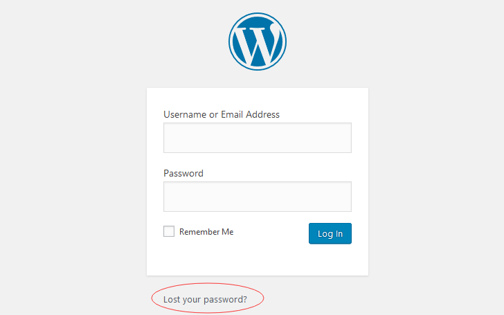 Wordpress Modify WordPress administrator password